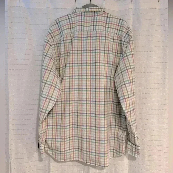 Nautica Men’s Pastel Plaid Classic Fit Button Down Shirt - Picture 5 of 6